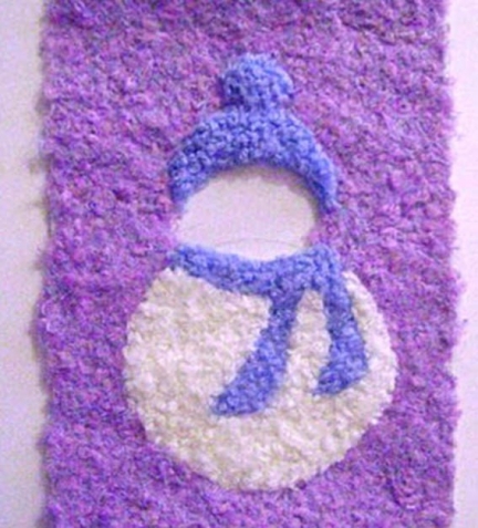 Снеговик из ниток .