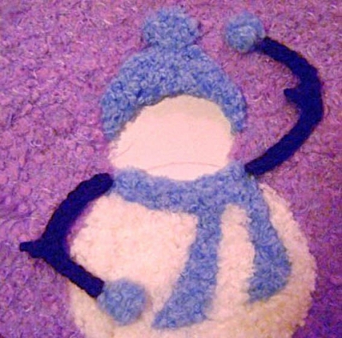 Снеговик из ниток .