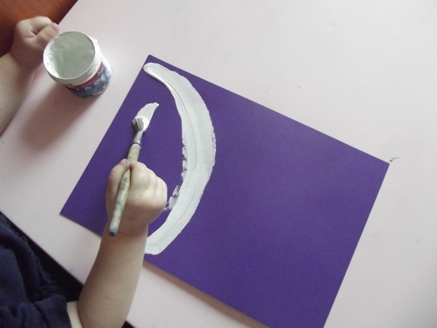 Рисунок " Снеговик ".