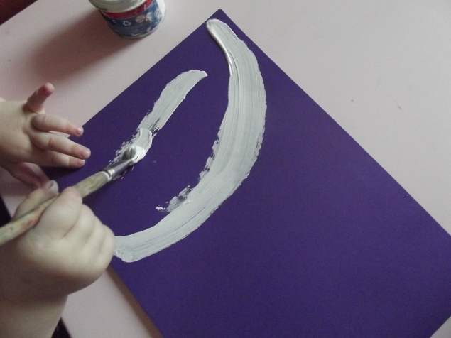 Рисунок " Снеговик ".