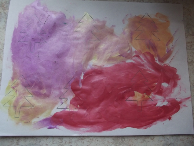 Рисуем пальчиками .