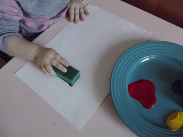 Рисуем губками .