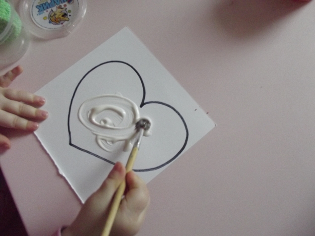 Разноцветное сердце .