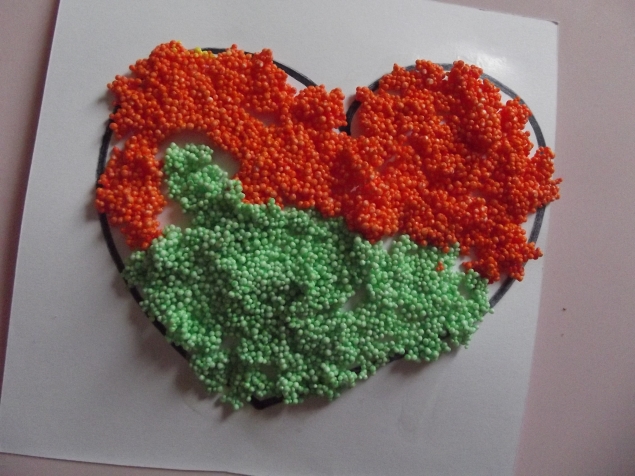 Разноцветное сердце .