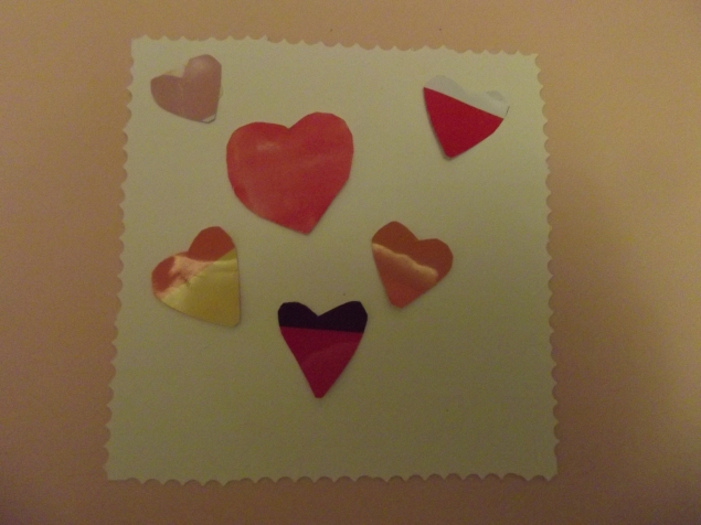 Аппликация из палитр .