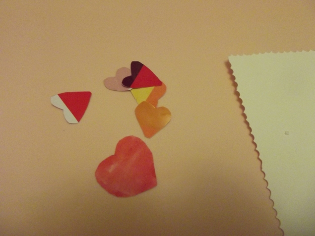 Аппликация из палитр .