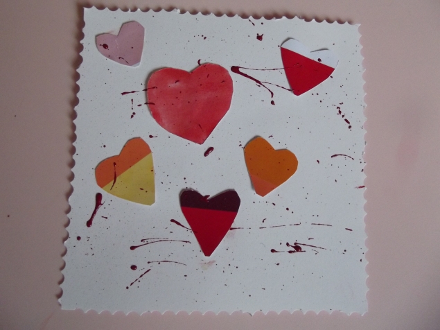 Аппликация из палитр .