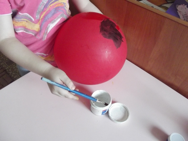 Рисуем на шарике . Рисуем на шарике .