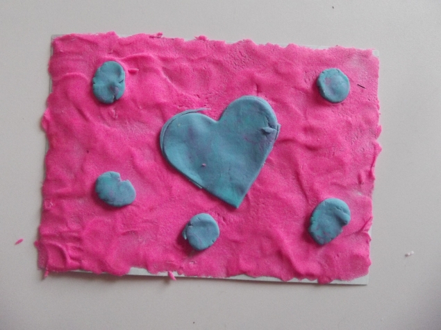 Аппликация из пластилина .