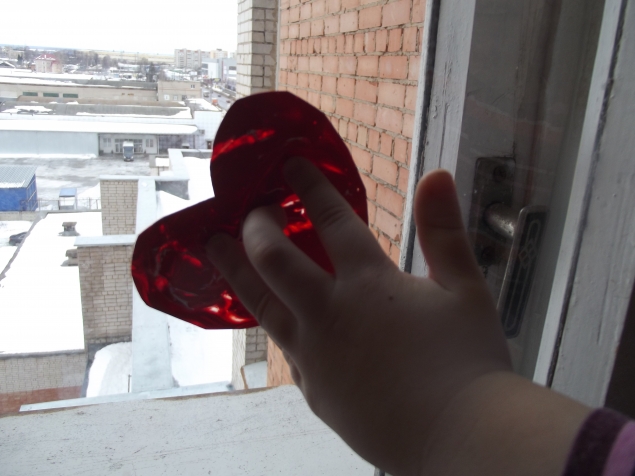 Сердечный витраж . Сердечный витраж .