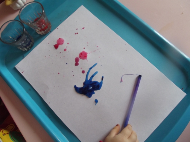 Рисование брызгами . Рисование брызгами .