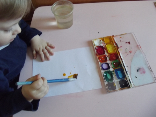 Разноцветный цветок .