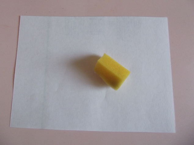 Рисуем губкой .