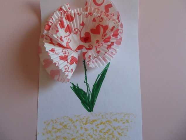 Объемный цветок .