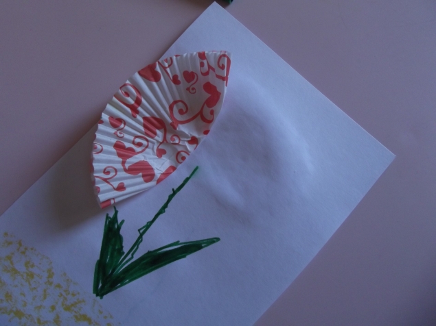 Объемный цветок .