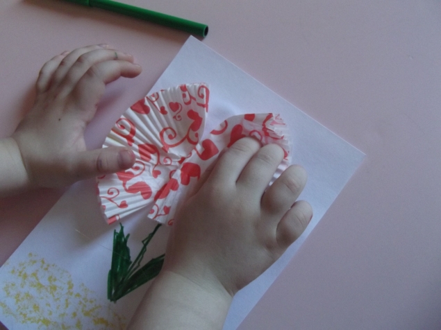 Объемный цветок .