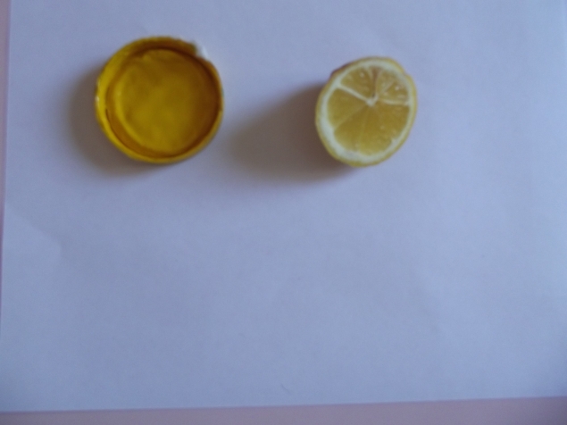 Лимонное рисование .