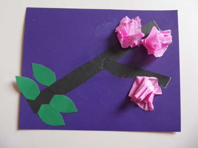 Цветы на ветке . Цветы на ветке .