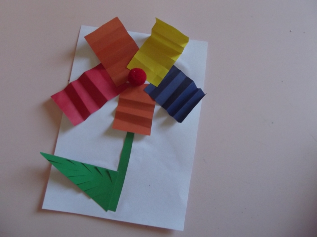 Разноцветный цветок . Разноцветный цветок .