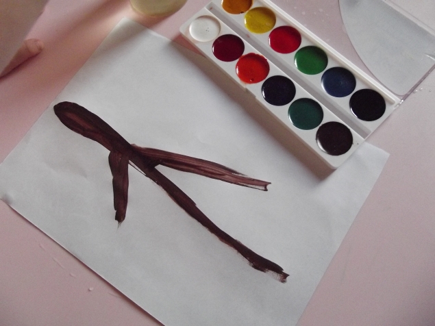 Ветка с птичками .