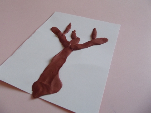 Пластилиновое дерево . Пластилиновое дерево .