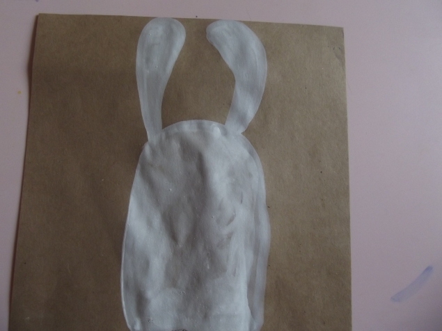 Зайка с бантом .