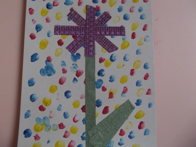 Картина пальчиками . Картина пальчиками .