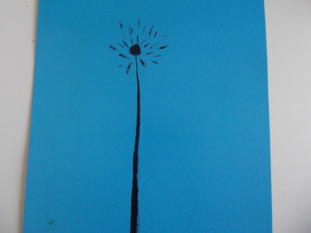 Рисуем губкой .