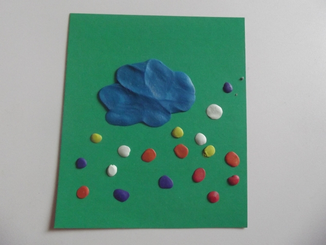 Разноцветный дождик .