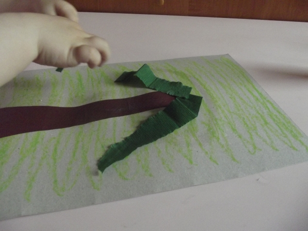 Аппликация " Пальма " .