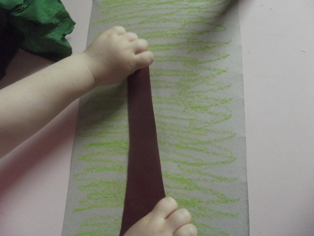 Аппликация " Пальма " .