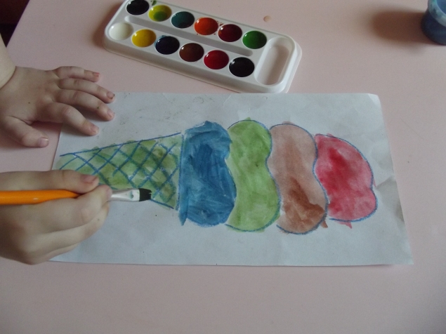 Многослойное мороженое . Многослойное мороженое .