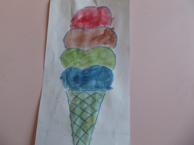 Многослойное мороженое . Многослойное мороженое .