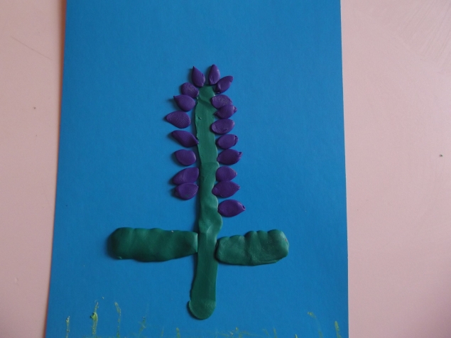 Пластилиновый люпин . Пластилиновый люпин .