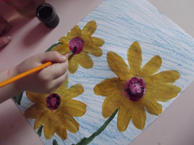 Подсолнухи .