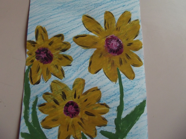 Подсолнухи .