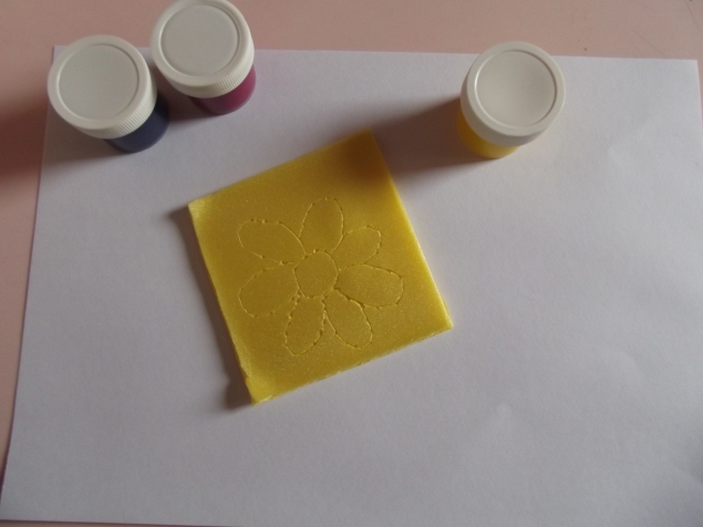 Цветочные отпечатки . Цветочные отпечатки .