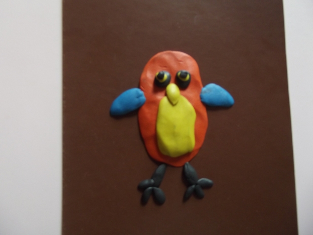 Пластилиновые идеи :Попугай .