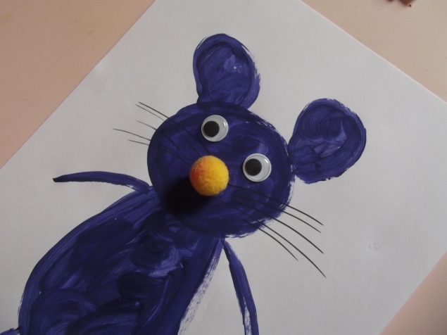 Синяя мышка .