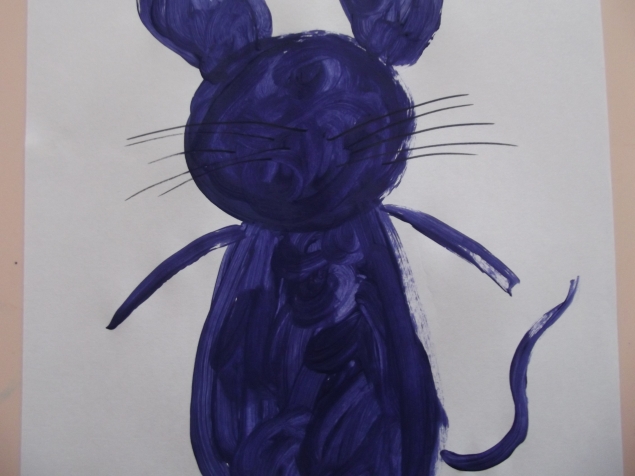 Синяя мышка .