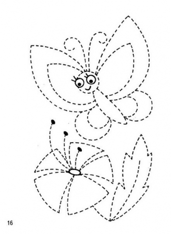 Первые прописи , возраст 3-4 года