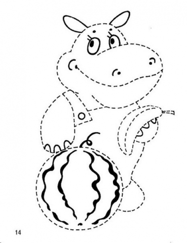 Первые прописи , возраст 3-4 года