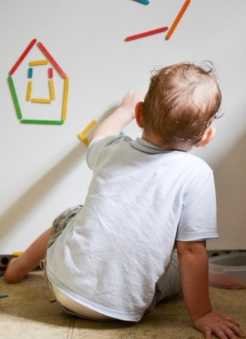 Конструктор из палочек от мороженого Конструктор из палочек от мороженого