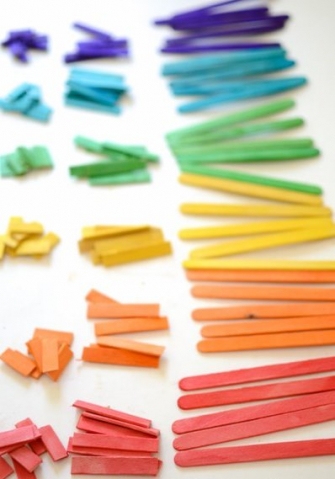 Конструктор из палочек от мороженого Конструктор из палочек от мороженого