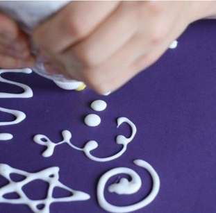 Рисование клеем и солью Рисование клеем и солью