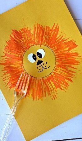 рисуем вилкой рисуем вилкой