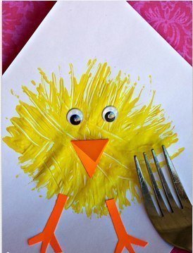 рисуем вилкой рисуем вилкой