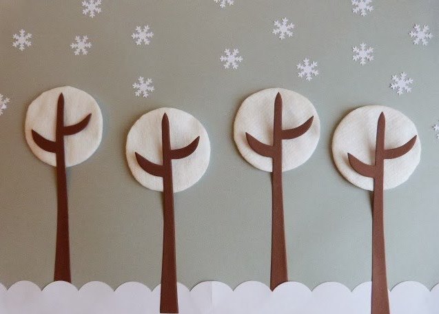 Деревья зимой Деревья зимой