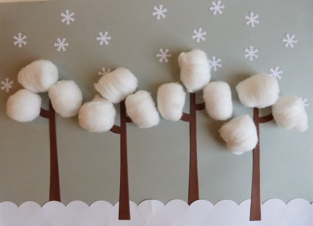 Деревья зимой Деревья зимой