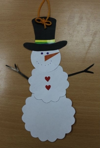 Модный снеговик